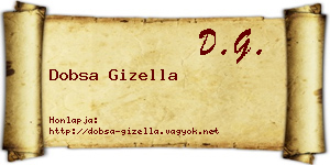 Dobsa Gizella névjegykártya